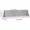 vidaXL Cage pour lapins Argent 650 x 55 x 55 cm Acier galvanis&eacute;