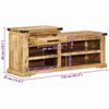 vidaXL banc Marron 110 x 35 x 50 cm Bois de mangue massif