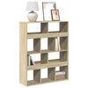 vidaXL Biblioth&egrave;que ch&ecirc;ne sonoma 100x33x125,5 cm bois d'ing&eacute;nierie
