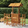 vidaXL Ensemble de bar de jardin 5 pcs Bois d'acacia solide