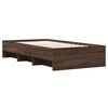 vidaXL Cadre de lit sans matelas ch&ecirc;ne marron 75x190cm bois ing&eacute;nierie