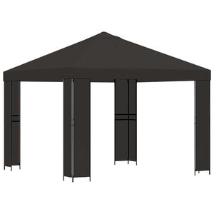 vidaXL Pavillon 3 x 3 m Anthracite Polyester et Acier 190
