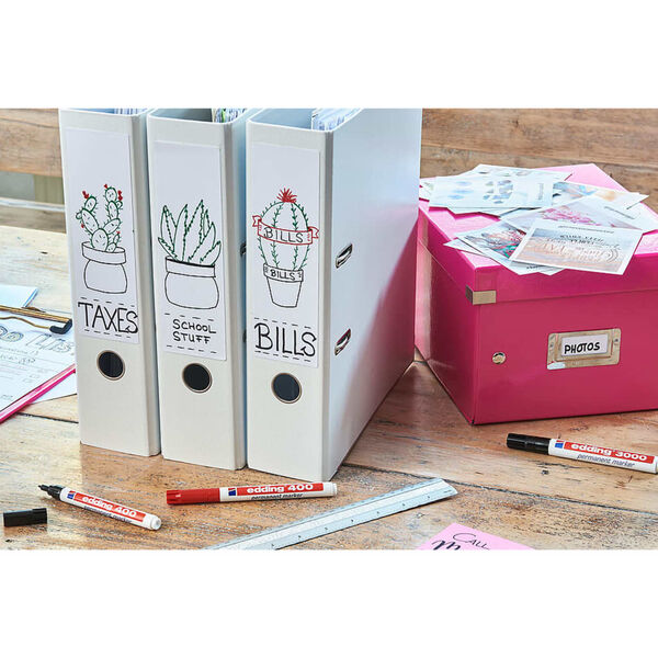 edding Marqueur ind&eacute;l&eacute;bile Noir 400