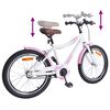 vidaXL V&eacute;lo pour Enfants 18 Pouces pour les 5-7 ans Rose clair