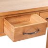 vidaXL Table console avec 2 tiroirs 83x30x73 cm Bois de ch&ecirc;ne massif