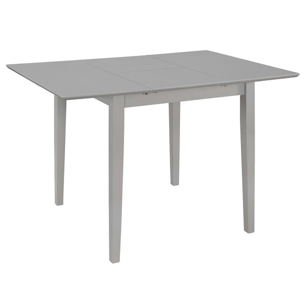 vidaXL Table &agrave; d&icirc;ner extensible Gris (80-120) x 80 x 74 cm MDF