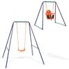 vidaXL Balan&ccedil;oire simple 2-en-1 et balan&ccedil;oire pour tout-petits Orange