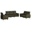 vidaXL Ensemble de Canap&eacute;s 3 pcs Vert arm&eacute;e Simili daim