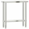 vidaXL Table de travail de cuisine 82,5x30x85 cm acier inoxydable