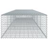 vidaXL Panier gabion avec couvercle 500x100x50 cm fer galvanisé