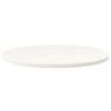 vidaXL Dessus de table blanc 80x40x2,5 cm bois de pin massif ovale