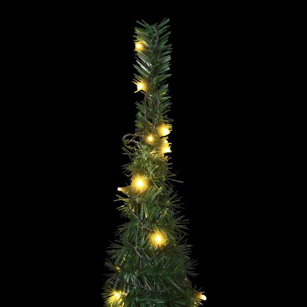 vidaXL Sapin de No&euml;l artificiel pr&eacute;-&eacute;clair&eacute; avec guirlandes vert 150cm