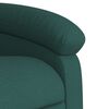 vidaXL Fauteuil inclinable de massage &eacute;lectrique Vert fonc&eacute; Tissu