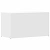 vidaXL Coffre de rangement Blanc 84x42x46 cm Bois d'ing&eacute;nierie