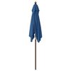 vidaXL Parasol de jardin avec mât en bois bleu azuré 198x198x231 cm