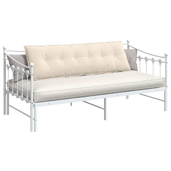 vidaXL Coussin de Dos Beige 160 x 50 cm Tissu en microfibre