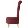 vidaXL Fauteuil &agrave; pantoufle Bordeaux 56,5 x 70 x 110 cm tissu