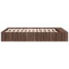 vidaXL Cadre de lit sans matelas ch&ecirc;ne marron 140x190 cm