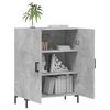 vidaXL Buffet gris b&eacute;ton 69,5x34x90 cm bois d'ing&eacute;nierie