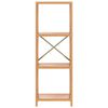 vidaXL &Eacute;tag&egrave;re &agrave; 4 niveaux 40x30x112 cm bois de ch&ecirc;ne massif