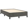 vidaXL Cadre de lit sans matelas gris fonc&eacute; 120x190 cm velours