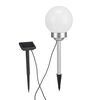 HI Lampe boule solaire rotative &agrave; LED de jardin 15 cm