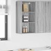 vidaXL Armoire suspendue avec stockage Gris Sonoma 40 x 29,5 x 80 cm