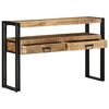 vidaXL Table console Marron 120 x 33 x 75 cm Bois de mangue massif