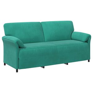 vidaXL Sofa 3 places Turquoise 198 x 83 x 95 cm Velours