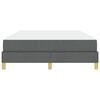 vidaXL Lit &agrave; ressorts avec matelas Gris fonc&eacute; 140 x 200 cm tissu