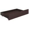 vidaXL Tiroirs de lit 2 pcs Marron fonc&eacute; Bois de pin massif