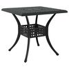 vidaXL Ensemble de tables de jardin 5 pcs Noir Aluminium coul&eacute;