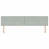 vidaXL T&ecirc;te de lit avec t&ecirc;te de lit Gris clair 200 cm Cuir synth&eacute;tique