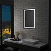 vidaXL Miroir &agrave; LED pour salle de bains et capteur tactile 60x80 cm
