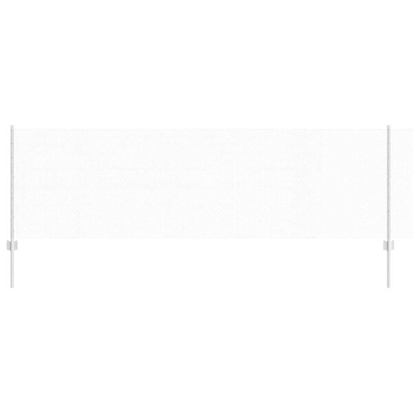 vidaXL Cl&ocirc;ture avec poteau Argent&eacute; 0,8 x 10 m Acier