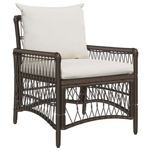 vidaXL Chaise de jardin Marron 60 x 70 x 78cm polyrotin