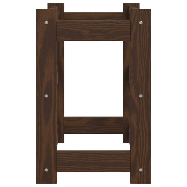 vidaXL Casier à bouteilles pour 12 bouteilles marron bois pin solide