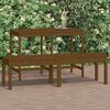 vidaXL Banc de jardin à 2 places marron miel 159,5x44x45cm bois de pin