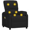 vidaXL Fauteuil &eacute;lectrique de massage Noir Tissu