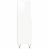 vidaXL Armoire de salle de bain blanc brillant 30x30x100 cm