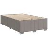 vidaXL Sommier &agrave; lattes de lit avec matelas taupe 120x190 cm tissu