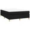 vidaXL Sommier &agrave; lattes de lit avec matelas Noir 140x200 cm Tissu