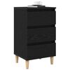 vidaXL Cabinet de chevet Ch&ecirc;ne noir 40 x 35 x 69 cm Bois d'ing&eacute;nierie