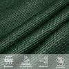 vidaXL Voile d'ombrage 160 g/m² Vert foncé 5x7x7 m PEHD