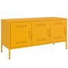 vidaXL Meuble TV jaune moutarde 100,5x39x50,5 cm acier