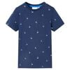 T-shirt pour enfants bleu fonc&eacute; 92