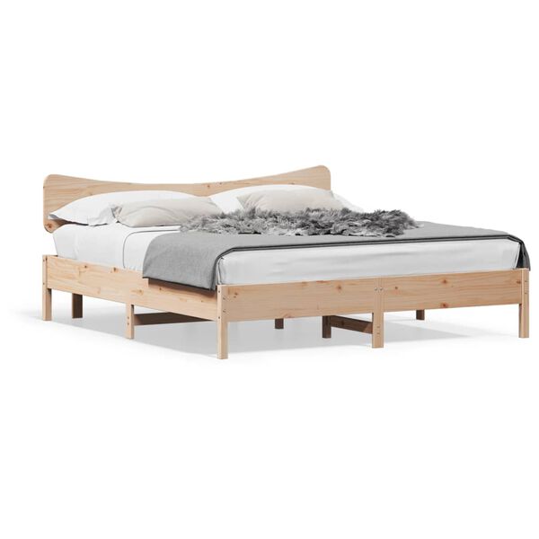 vidaXL Cadre de lit sans matelas 180x200 cm bois massif de pin