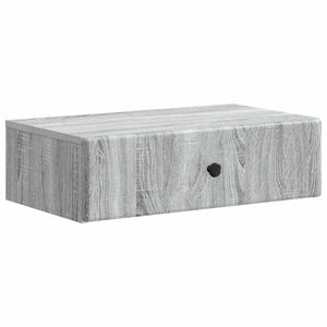 vidaXL Table d'appoint murale Sonoma gris 59 x 34,5 x 17 cm