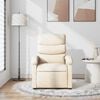vidaXL Fauteuil de massage inclinable Cr&egrave;me Tissu