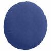vidaXL Coussins de si&egrave;ge 2 pcs Bleu police &Oslash; 40 x 13 cm Velours